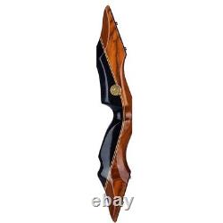 58in. Wooden American Hunting Bow Takedown Recurve Bow for Right Hand 25-50lbs