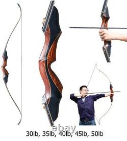 60 30-50LBS Recurve bow Archery Hunting Practice Adult Right Hand Bow