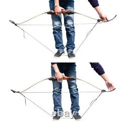 60 30-50LBS Recurve bow Riser Wooden Bow Archery Hunting Practice Right Hand
