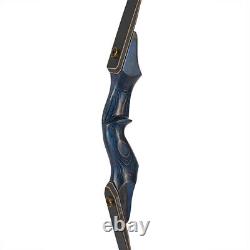 60 Archery 25-50lb Takedown Wooden Recurve Bow for Adult Hunting Shoot Target