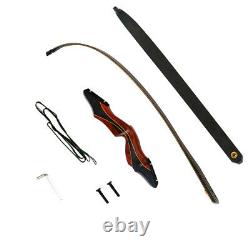 60 Archery Hunting Takedown Recurve Bow & Arrows with Bow Stringer Set 30-30lbs