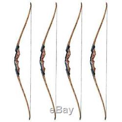 60 Archery Longbow 30-60lbs Takedown American R-H Hunting 15'' Bow Riser Wooden