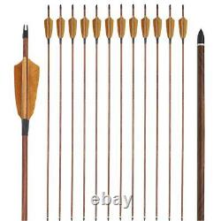 60 Archery Longbow Takedown 45lbs Hunting Bow Right Hand Bamboo Core Limbs