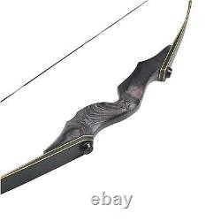 60'' Archery Longbow Takedown Bow Hunting Bow and Arrow Set for Adults Targeting