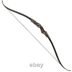 60 Archery Recurve Bow 20-60lbs Wooden Riser Takedown American Hunting Target