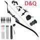 60 Archery Recurve Bow Longbow Sets Adults Takedown Hunting Target Practice
