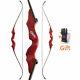 60 Archery Recurve Bow Red Right Left Handle Riser 20-60lbs Hunting Shooting