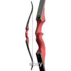 60 Archery Recurve Bow Red Right Left Handle Riser 20-60lbs Hunting Shooting
