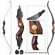 60 Archery Recurve Bow Wooden Riser Carbon Arrows Bow Bag for Target Hunting