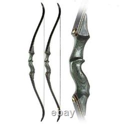 60 Archery Right Hand Hunting Longbow Takedown Recurve Bow Set UK 50lbs