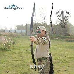 60'' Archery Takedown Longbow 30-60lbs Wooden Bow Riser Right Left Hand Hunting