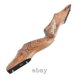 60 Archery Takedown Recurve Bow 15'' Wooden Riser 20-60lbs Carbon Arrow Hunting