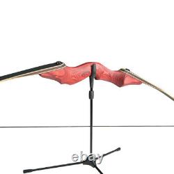 60'' Archery Takedown Recurve Bow 30-60lbs Wooden Bow Riser Target Hunting RH LH