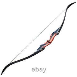 60'' Archery Takedown Recurve Bow Set Arrows Right Hand Hunting Target 30-50lb