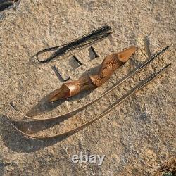 60'' Archery Takedown Recurve Bow Wooden Riser for Adult Hunting Target Practice