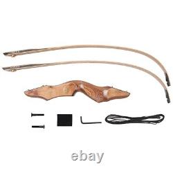 60'' Archery Takedown Recurve Bow Wooden Riser for Adult Hunting Target Practice