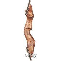 60'' Archery Takedown Recurve Bow Wooden Riser for Adult Hunting Target Practice