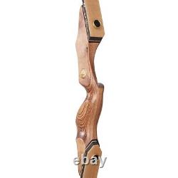 60'' Archery Takedown Recurve Bow Wooden Riser for Adult Hunting Target Practice