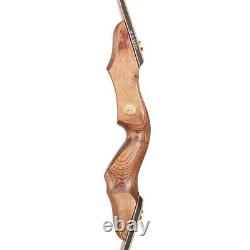 60'' Archery Takedown Recurve Bow Wooden Riser for Adult Hunting Target Practice