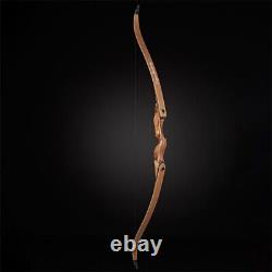 60 Archery Wooden Riser Takedown Recurve Bow 30-50lbs Bamboo Core Limbs Adult