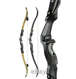 60 ILF Archery Recurve Bow 30-60lbs American Hunting 17'' Bow Riser Aluminum