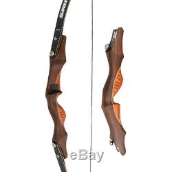 60 ILF Archery Recurve Bow American Hunting Bow Wooden Handle Riser 30lbs