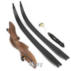 60 ILF Recurve Bow 17 Wood Riser Hunting Bow 30-60lbs Takedown Archery Target