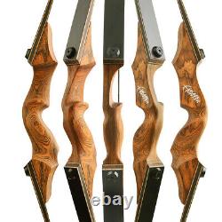 60 Recurve Bow Bag Carbon Arrow Archery 20-60lbs Bamboo Core Limb American Hunt