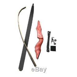 60 Recurve Bow Set 34 Carbon Arrows Archery Hunting Target Shooting 30-60lbs