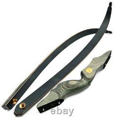 60 Recurve Bow Set Hard Case Carbon Arrows 25-60lbs Takedown Archery Hunting