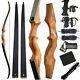 60 Recurve Bow Takedown Wooden Riser 20-60lb Archery Bamboo Limbs American Hunt
