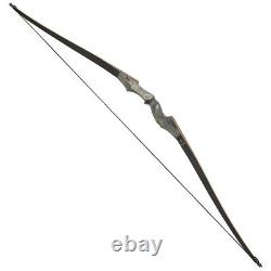 60 Takedown Longbow 20-60lbs RH LH Archery Hunting Target Shooting Black Hunter