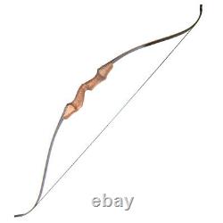 60 Takedown Recurve Bow 20-60lbs Wooden Riser Carbon Arrows Archery Hunting