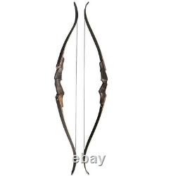 60 Takedown Recurve Bow 25-60lbs Carbon Arrows Wooden Archery Hunting Target