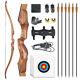 60 Takedown Recurve Bow 30-50lbs Archery Target Shoot Hunting Bow&Arrow Set