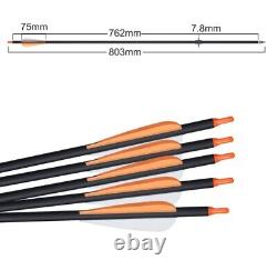 60 Takedown Recurve Bow 30-50lbs Archery Target Shoot Hunting Bow&Arrow Set