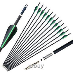 60'' Takedown Recurve Bow 45lbs Archery Bow and Arrow Set Longbow Hunting UK