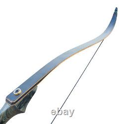 60 Takedown Recurve Bow Arrows Wooden Archery Hunting Target Practice 50lbs
