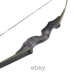 60 Takedown Recurve Bow Right Hand 20-60 lbs Archery Hunting Bamboo Core Limb