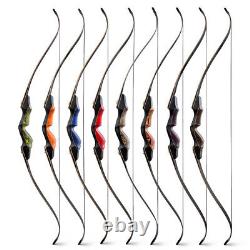 60 Takedown Recurve Bow Set 25-60lbs Arrows Wooden Adult Archery Hunting Target