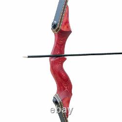 60in Archery Recurve Bow 45lbs Takedown Bow and Arrow Wooden Riser Hunting UK