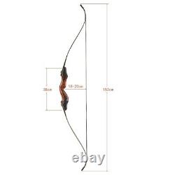 60inch Hunting Bow Archery Recurve Takedown Bow& arrows Longbow for Right Handed