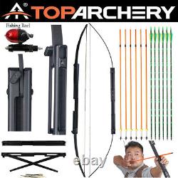 60lb Archery Foldable 60 Bow Hunting Tactical Survival Bow For RH Fish Hunting