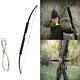 60lbs 60 Portable Folding Bow Black Hunting Recurve bow Archery Longbow Target