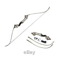 60lbs Archery Recurve Bow Sets Adults RH Hunting Fishing 12X Fiberglass Arrows