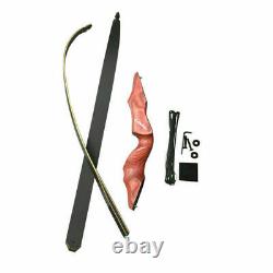 60lbs Red Archery Takedown Recurve Bow Set Right Hand Bow Hunting Arrow Practice