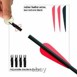 60lbs Red Archery Takedown Recurve Bow Set Right Hand Bow Hunting Arrow Practice
