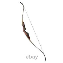 62 Archery American Hunting Bow Takedown Recurve Bow Wooden 20-50lbs