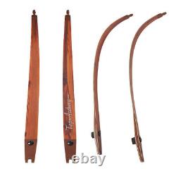 62 Archery ILF Recurve Bow Limbs 20-60lbs Takedown Limbs for Bow Hunting Target