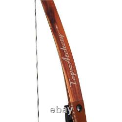 62 Archery ILF Recurve Bow and Carbon Arrows with Real Feathers Set for Target